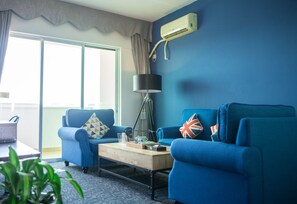 Työpöytä, silitysrauta/-lauta, lisävuoteet, ilmainen Wi-Fi