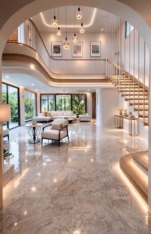 4-Bedroom Beachfront Pool Villa | Tallelokero huoneessa, yksilöllisesti kalustettu, työpöytä