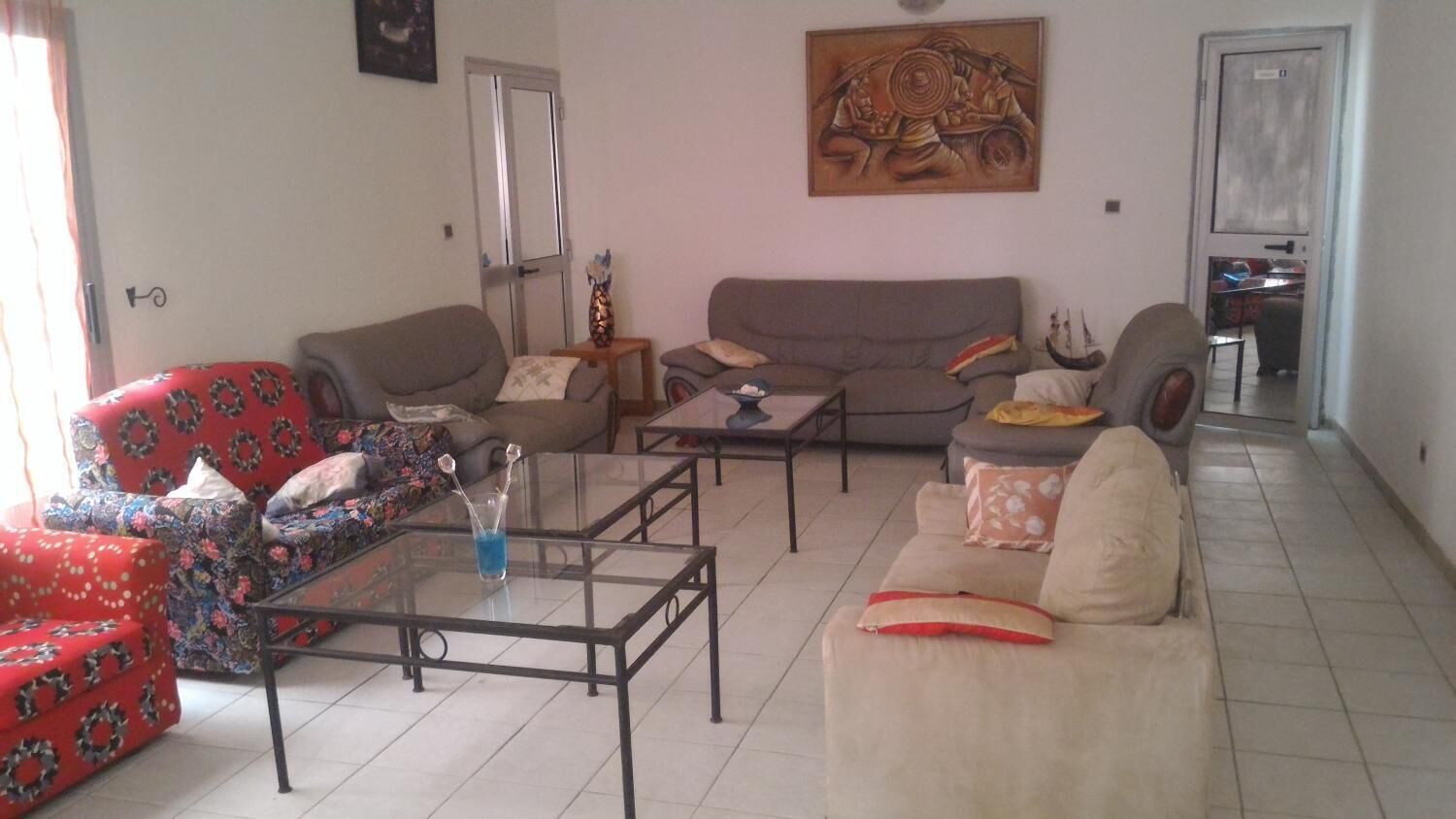 43-inch flat-screen tv with satellite channels, tv, streaming services