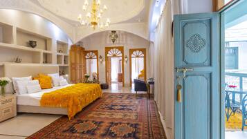 Royal Suite, 2 Bedrooms | 1 bedroom, Egyptian cotton sheets, premium bedding, down comforters