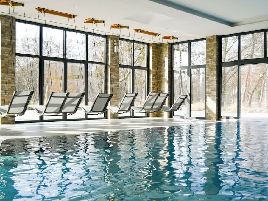 Indoor pool, outdoor pool, open 8:00 AM to 10:00 PM, pool umbrellas