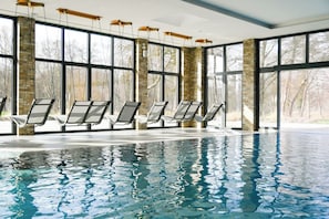 Indoor pool, outdoor pool, open 8:00 AM to 10:00 PM, pool umbrellas