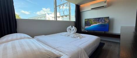 Quarto casal, vista para a cidade | Wi-Fi de cortesia