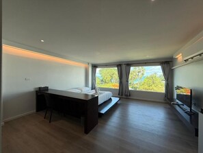 Deluxe-Doppelzimmer, Meerblick | Wohnbereich