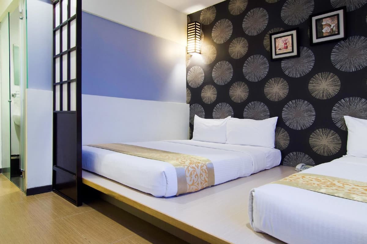 japanese quad family room | 1 bedroom, in-room safe, desk, laptop workspace