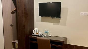 In-room safe, desk, blackout curtains, iron/ironing board