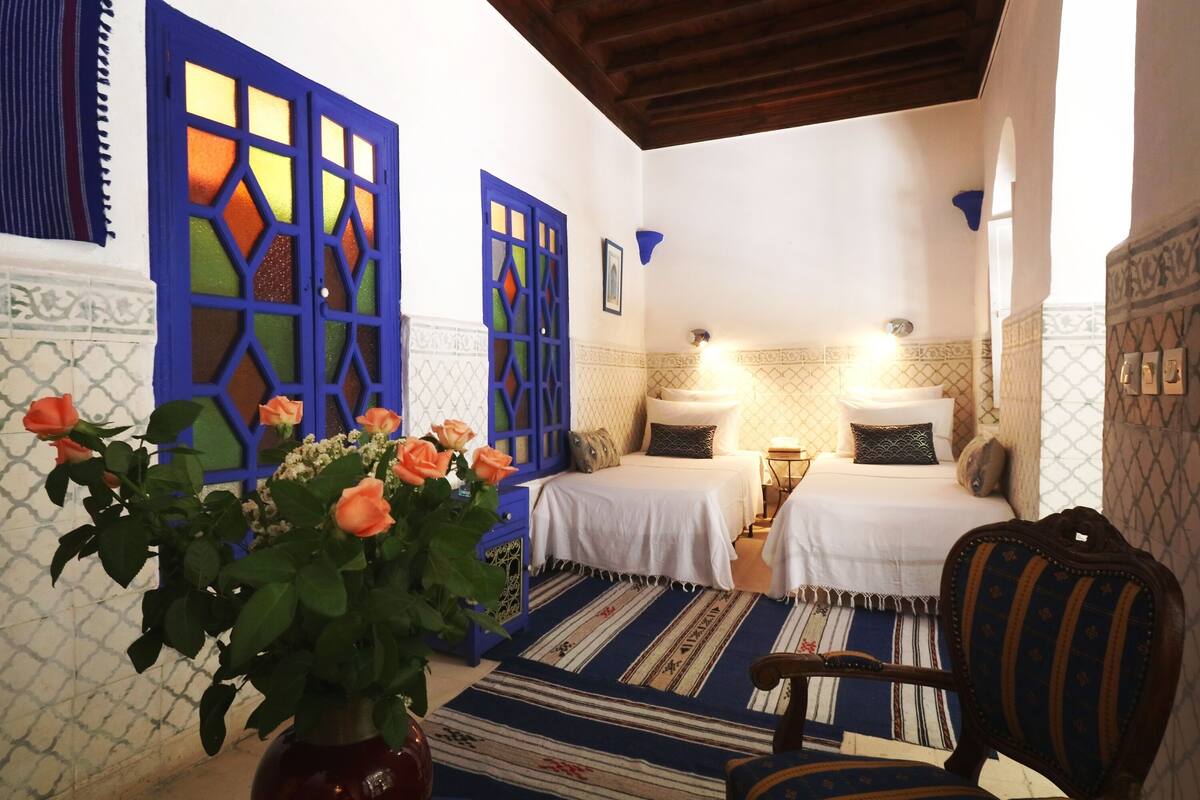 Suite (Majorelle) | Zimmersafe, individuell dekoriert, Schreibtisch, Bügeleisen/Bügelbrett