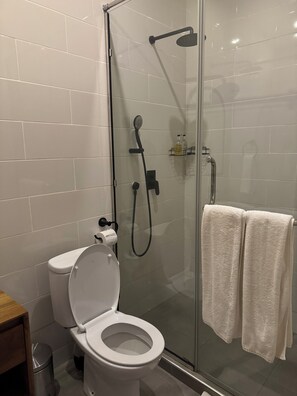 シャワー、バスアメニティ (無料)、ヘアドライヤー、タオル