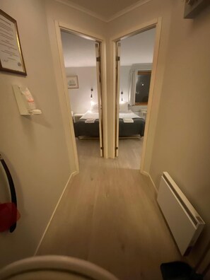 Blackout curtains, free WiFi, bed sheets
