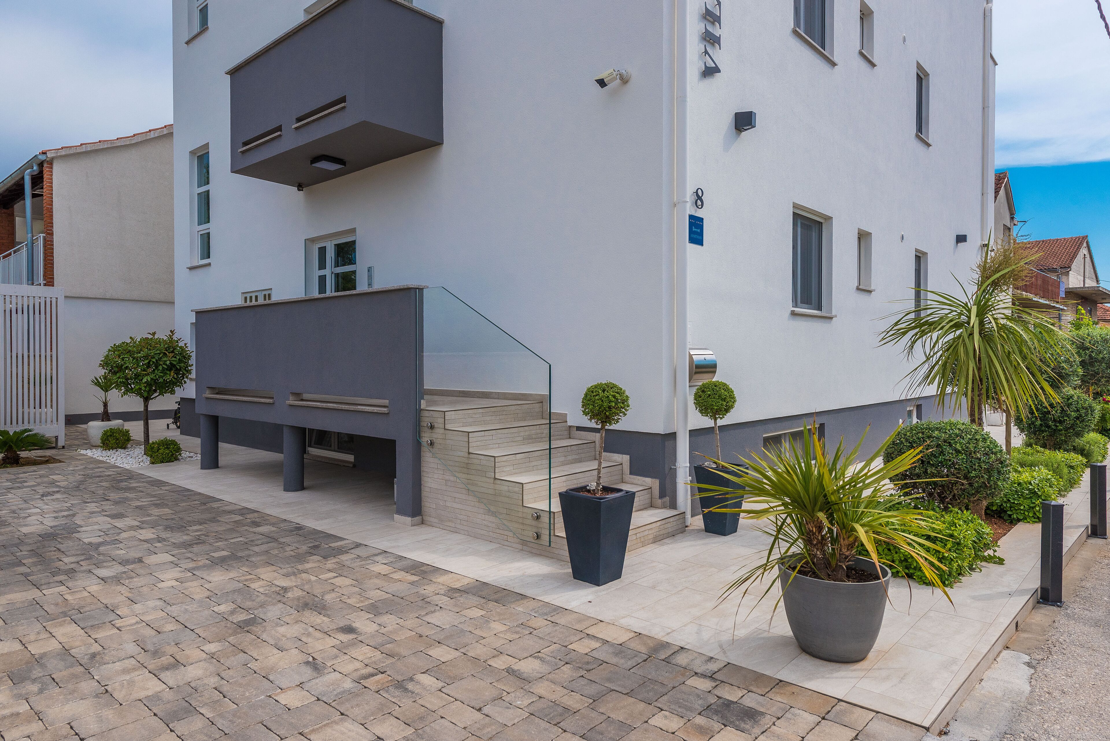 Voorkant van accommodatie