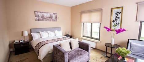 Minibar, desk, blackout curtains, soundproofing