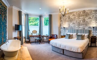 Premium-herbergi | Sérhannaðar innréttingar, sérvalin húsgögn, skrifborð