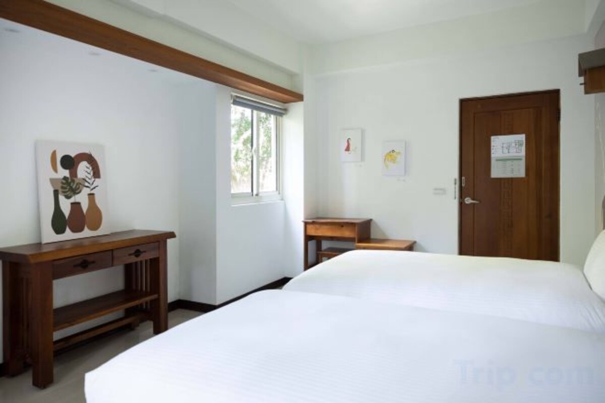 Blackout drapes, soundproofing, WiFi (free), bed sheets
