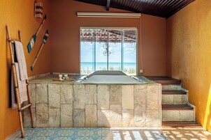 Suíte superluxo, 1 quarto | Banheira de hidromassagem particular