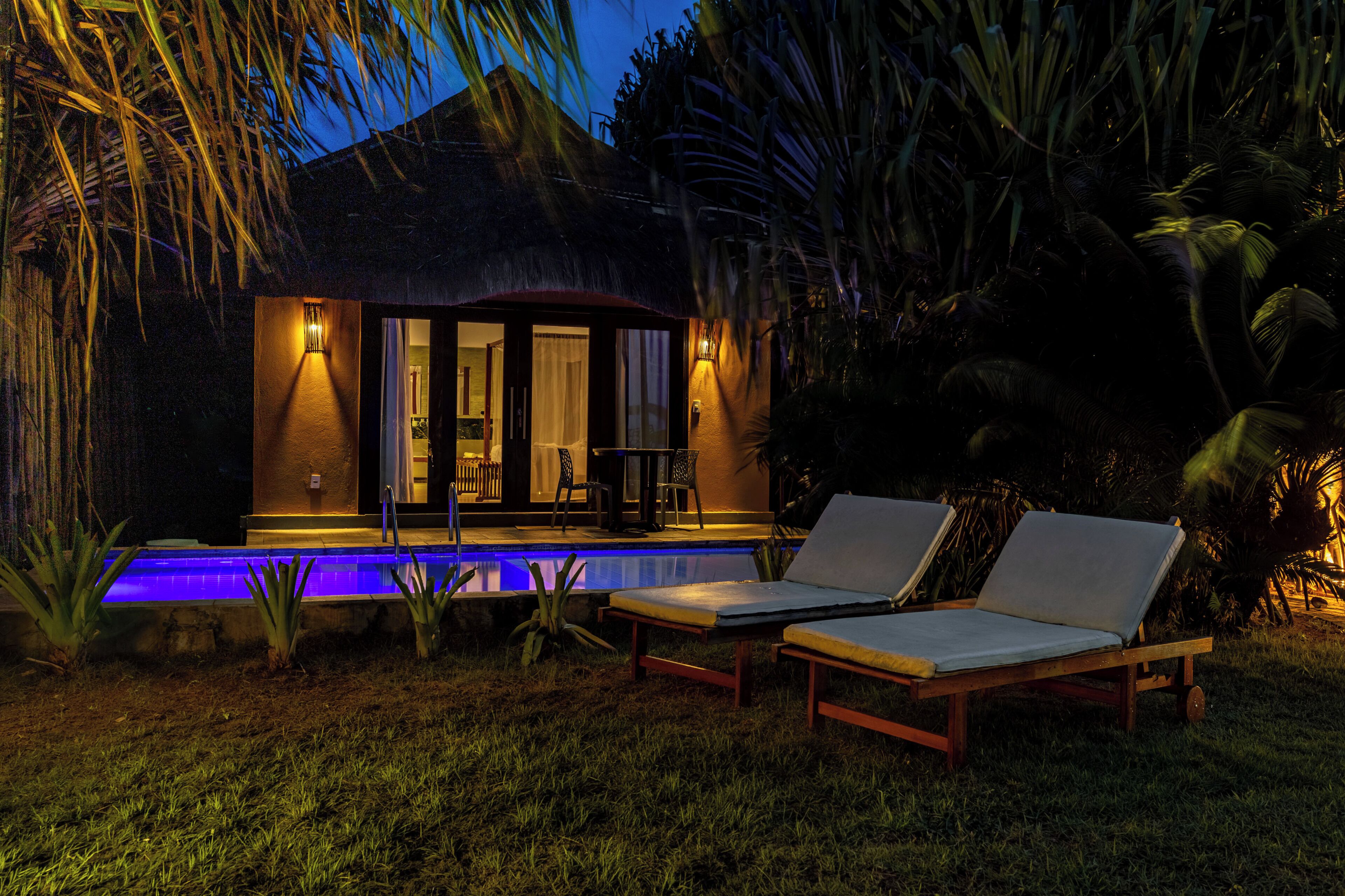 Bungalow Confort, 1 habitación | Minibar, caja fuerte, wifi gratis y ropa de cama