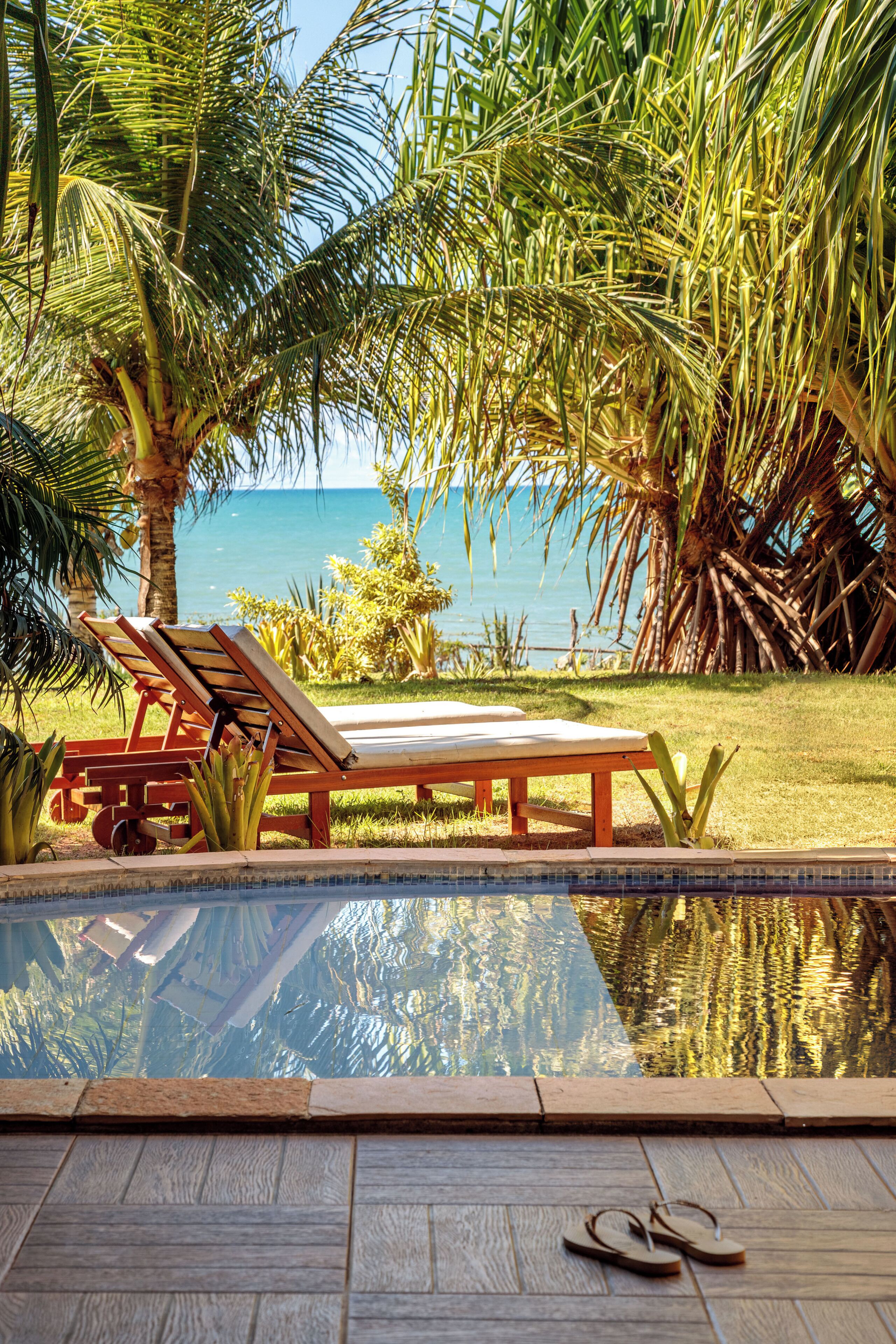 Bangalô conforto, 1 quarto | Frigobar, cofres nos quartos, Wi-Fi de cortesia, roupa de cama