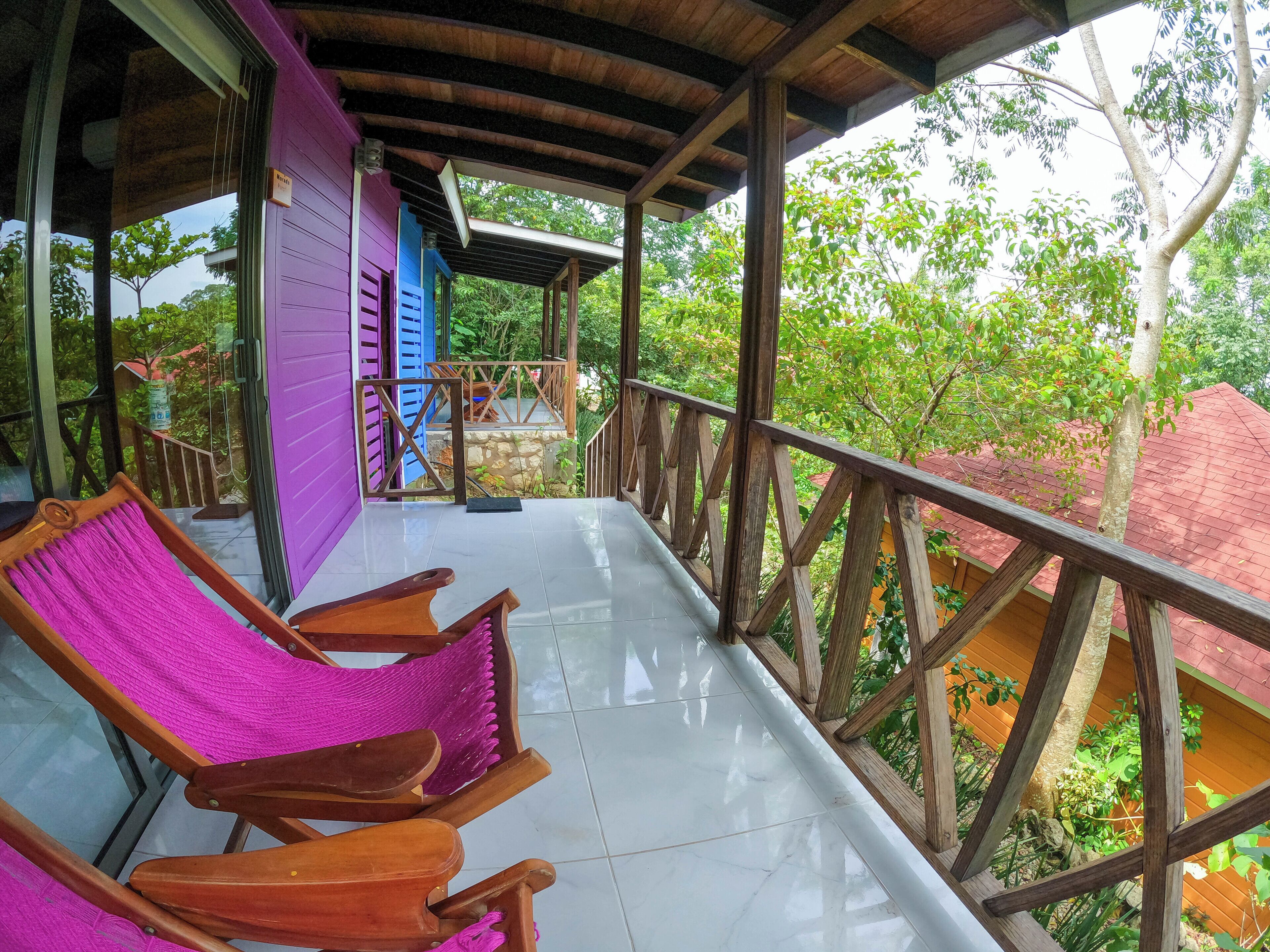 deluxe cabin, 1 king bed | terrace/patio