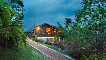 Front of property – evening/night