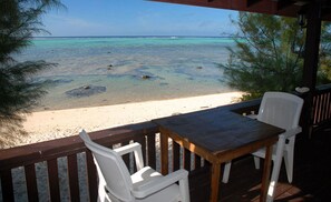 Basic Studio, Beach View | Terrace/patio - Tianas Beach (Rarotonga)