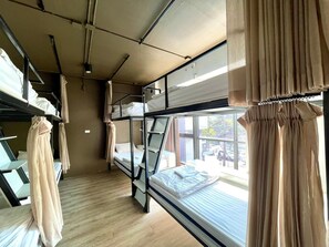 Desk, free WiFi, bed sheets
