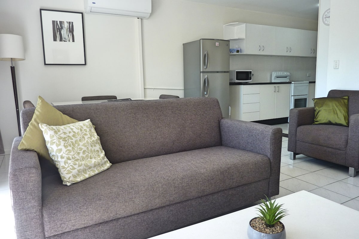 2 Bedroom Family Apartment | Living area | 0-inch TV with digital channels