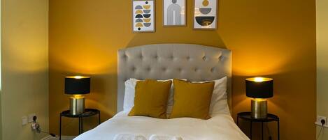 Individually decorated, individually furnished, iron/ironing board