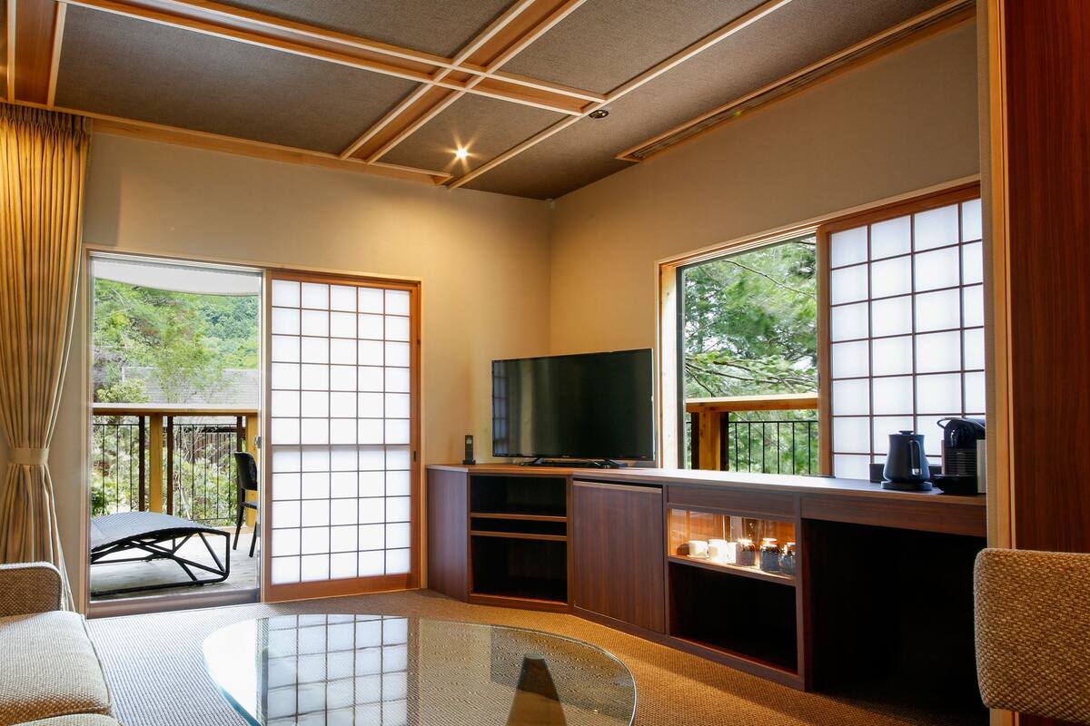 룸 (Satoyama Hutte Type I) | 고급 침구, 미니바, 객실 내 금고, 무료 WiFi