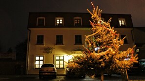 Front of property – evening/night