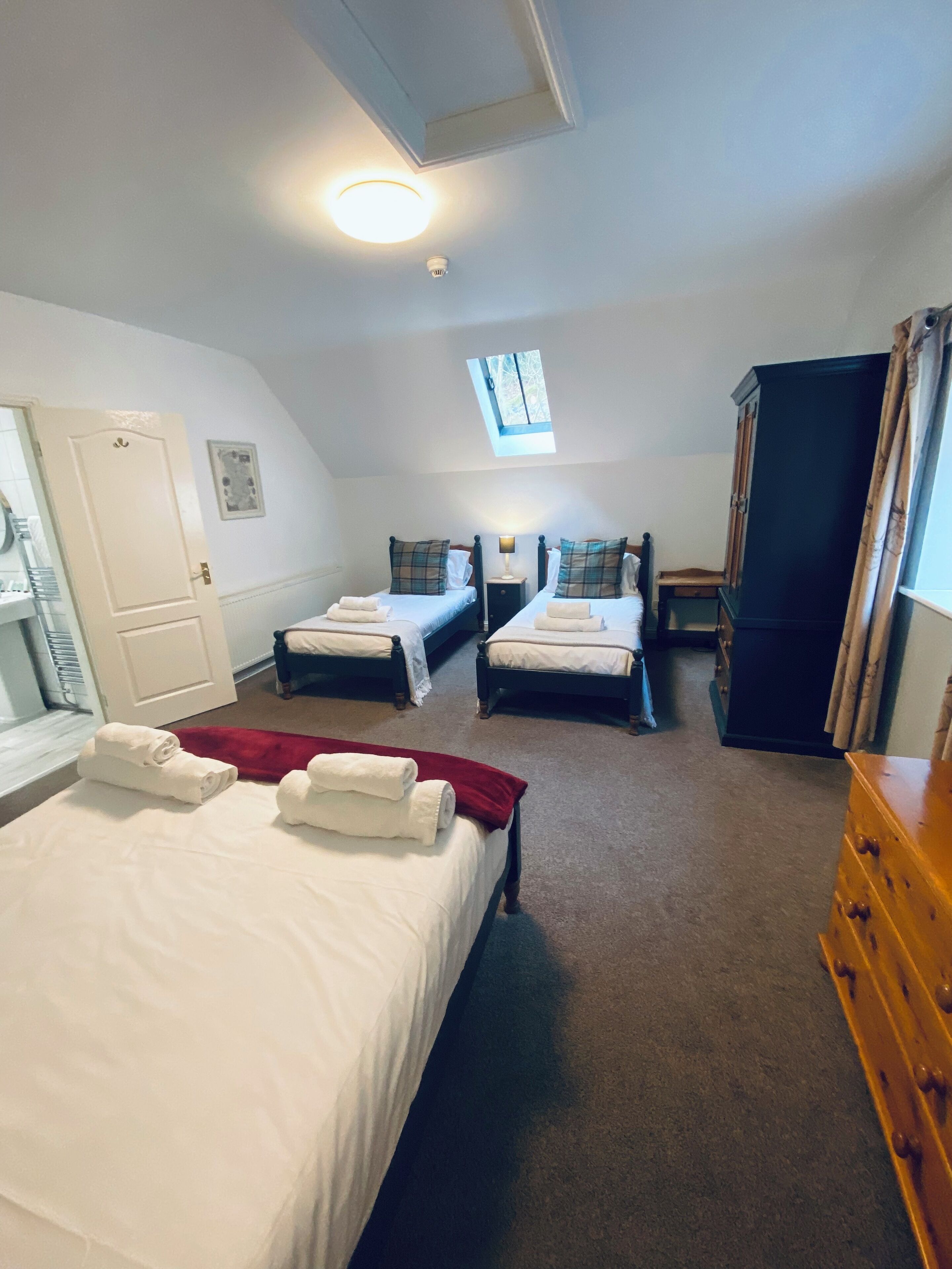 Family Room | Premium bedding, desk, iron/ironing board, free WiFi