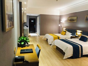 Standard Twin Room | Desk, iron/ironing board, free WiFi, bed sheets - Qingdao Haiyue Home Resort Hotel (Qingdao)