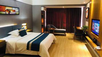 Desk, iron/ironing board, free WiFi, bed sheets