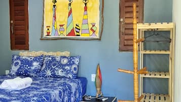 Quarto triplo | Roupas de cama premium, camas com colchões pillow-top, frigobar