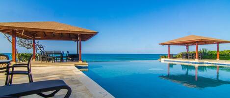 Outdoor pool, an infinity pool