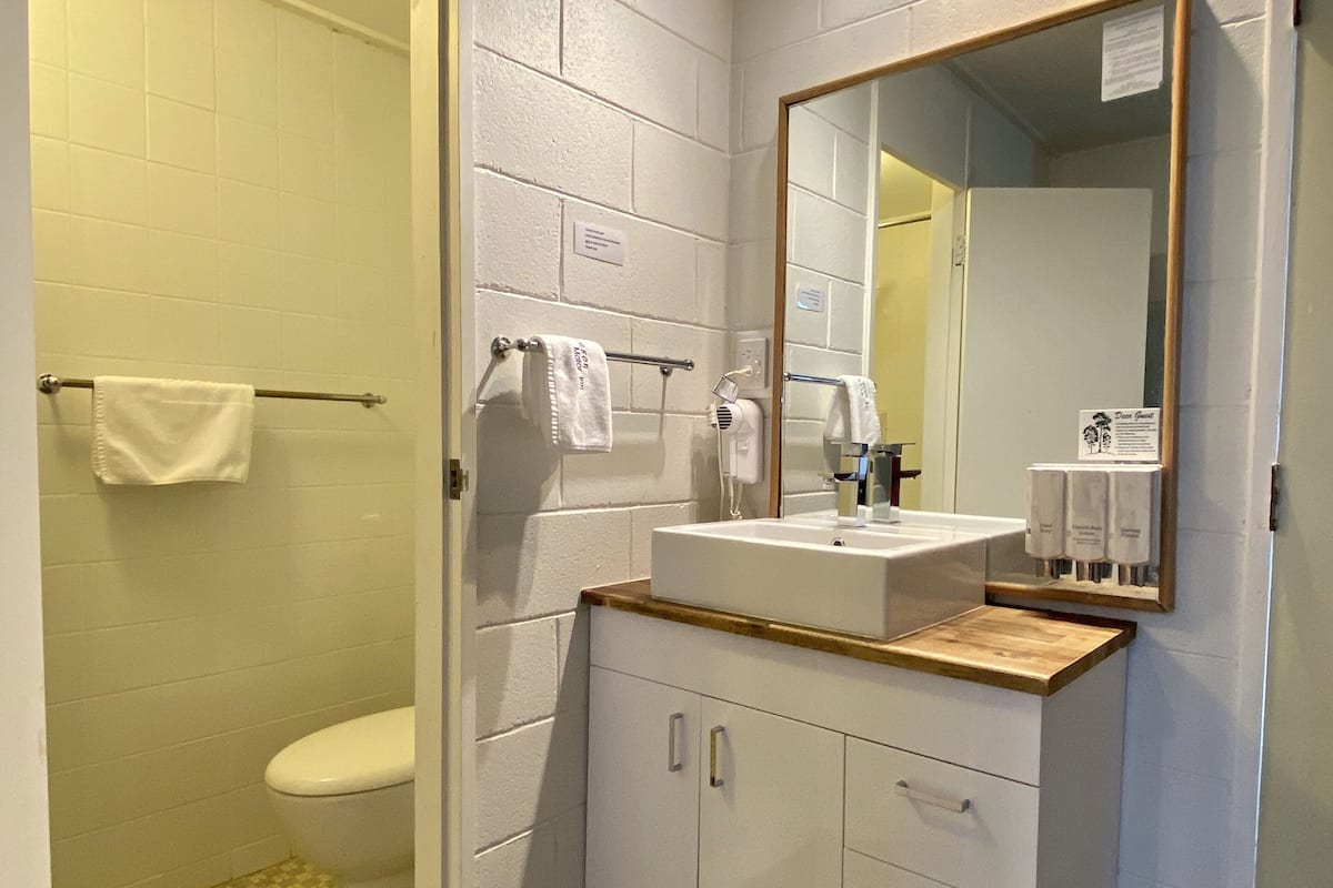 Kamar Double Deluks | Kamar mandi | Shower, perlengkapan mandi gratis, pengering rambut, dan handuk