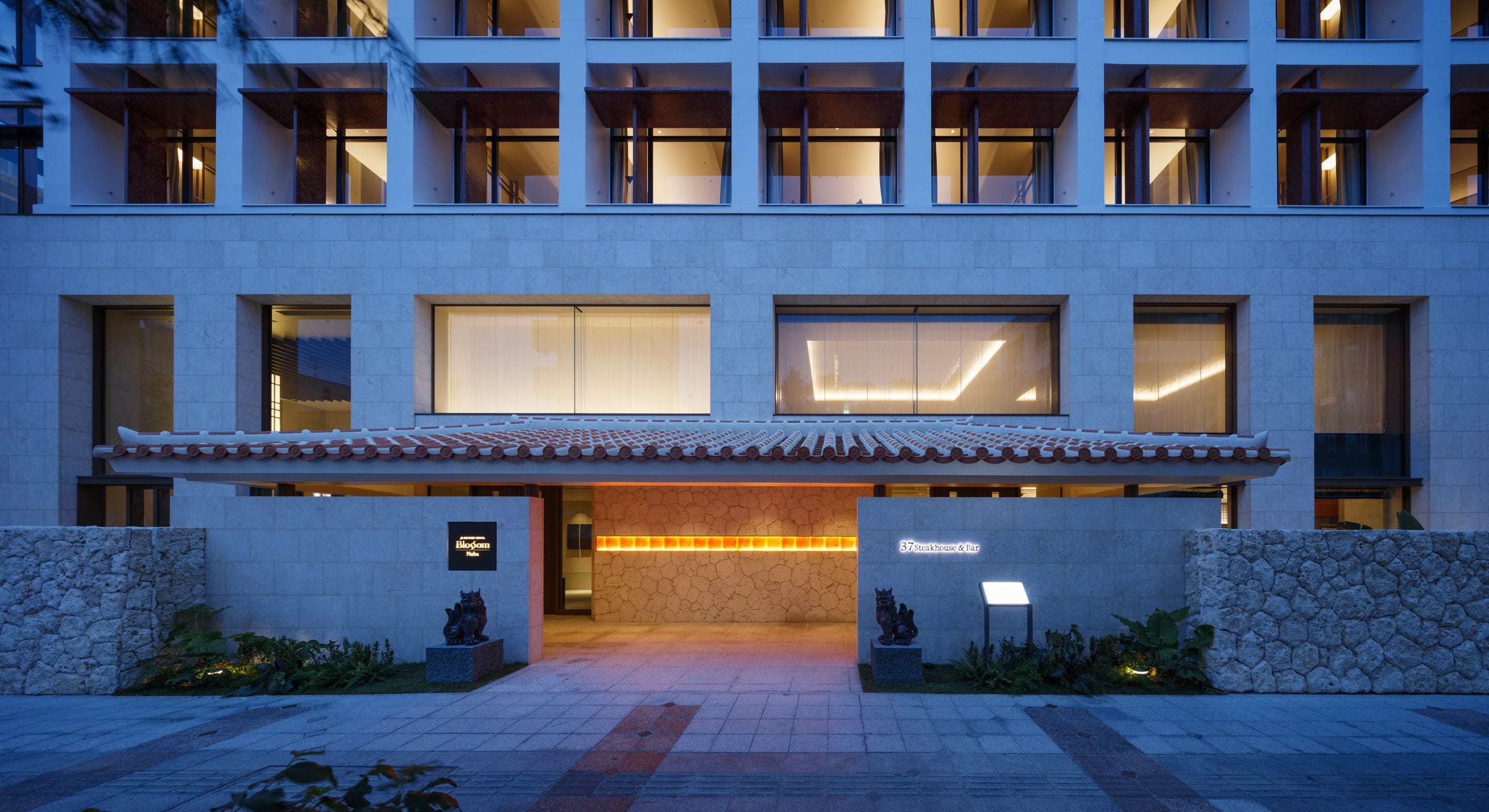 Front of property – evening/night