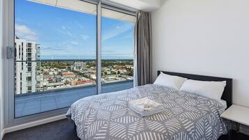 Two Bedroom Apartment with Large Balcony | Iron/ironing board, free WiFi, bed sheets