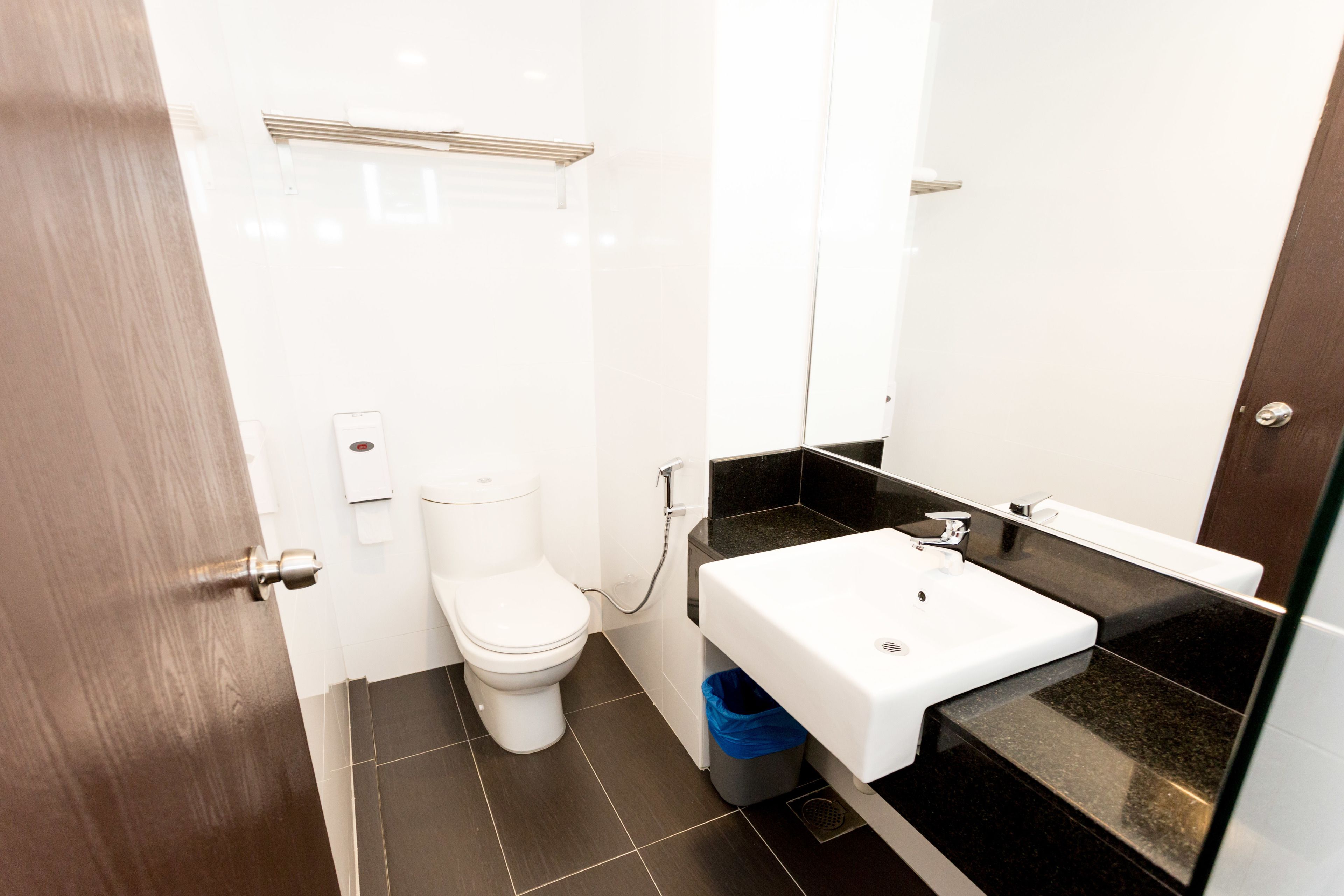 shower, free toiletries, hair dryer, bidet