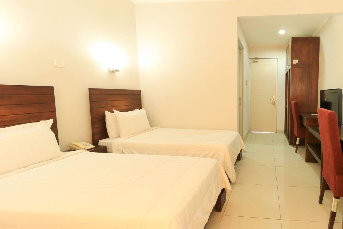 Quarto duplo | 1 quarto, escrivaninha, Wi-Fi de cortesia, roupa de cama