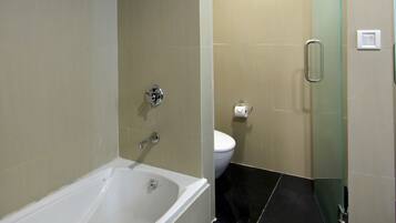 Free toiletries, hair dryer, towels