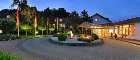 Front of property - evening/night