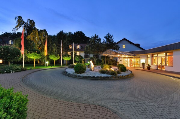 Front of property - evening/night