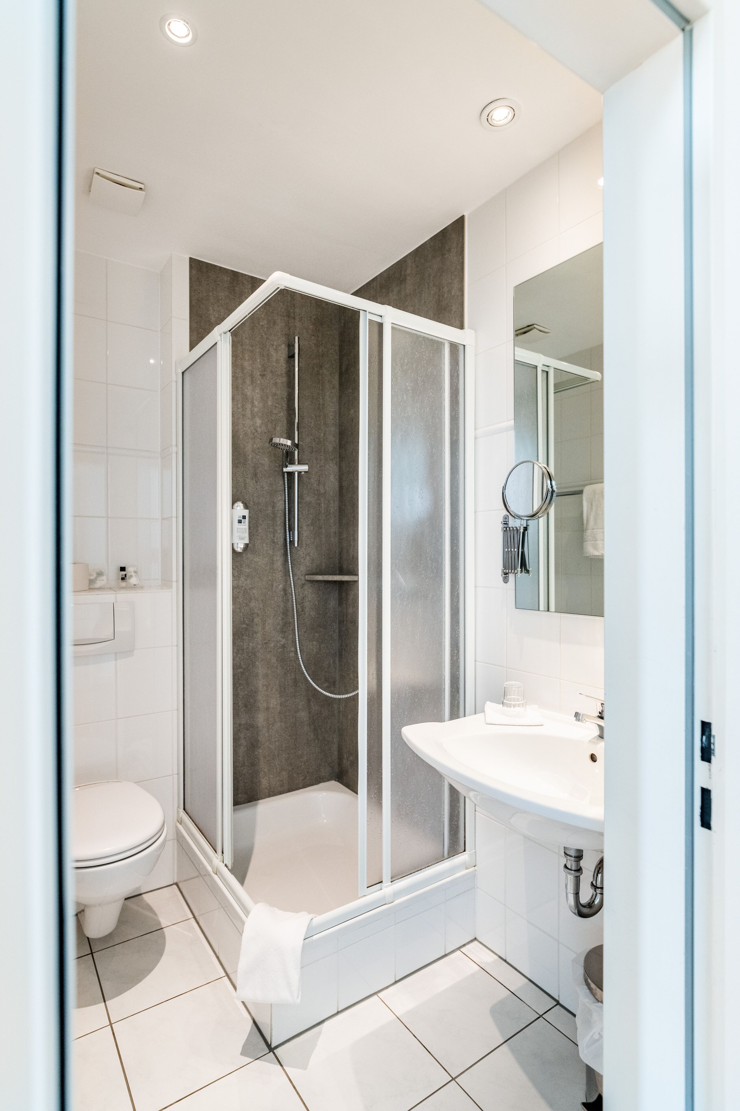 free toiletries, hair dryer, towels, soap