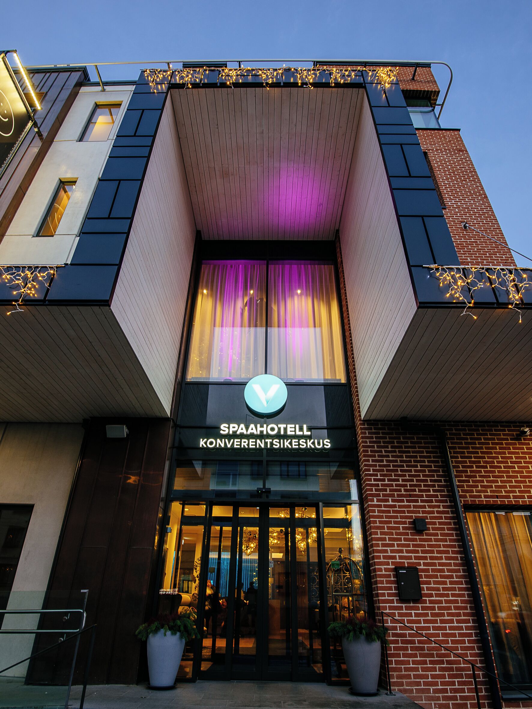 Façana frontal de l'allotjament