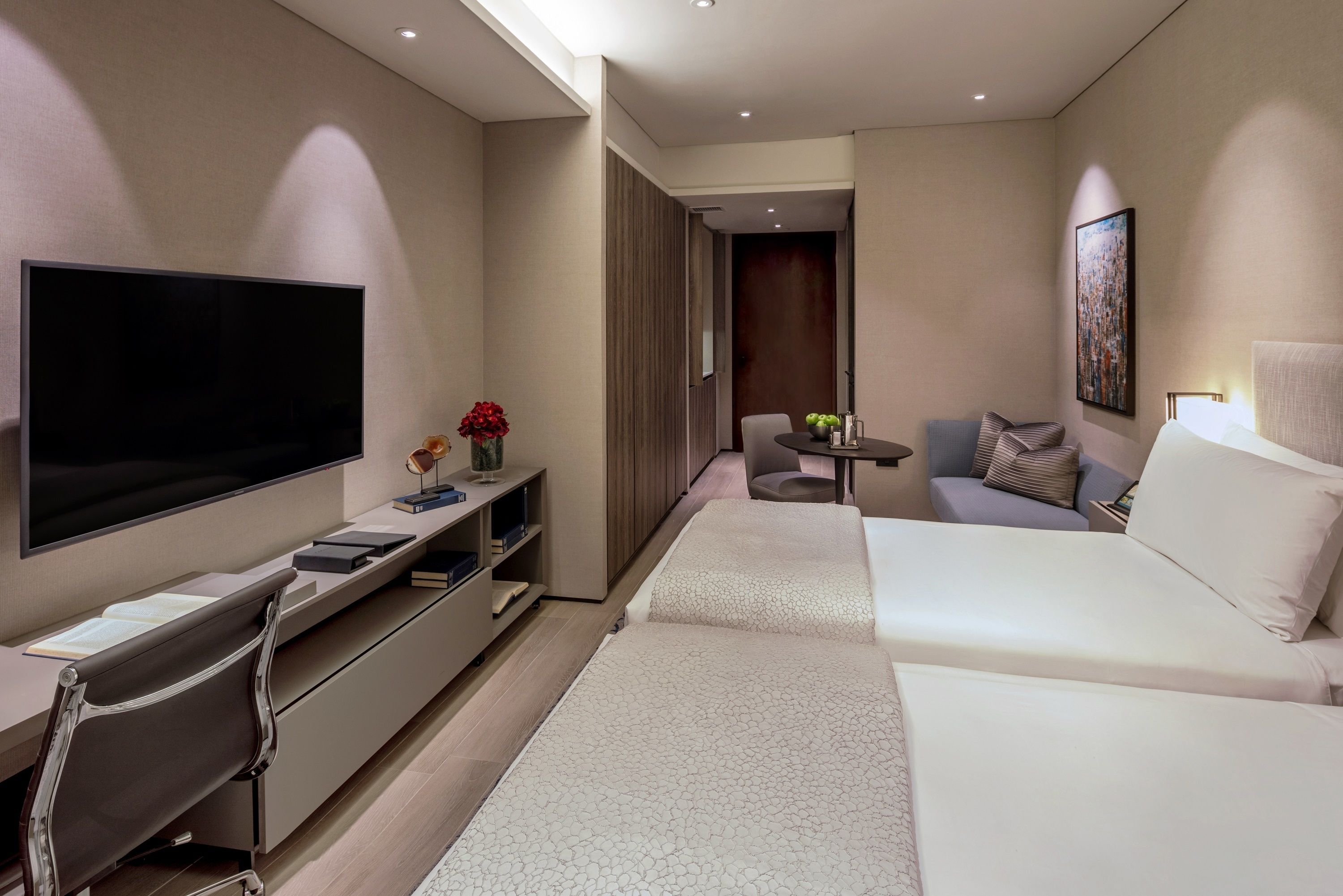 in-room safe, desk, blackout curtains, soundproofing