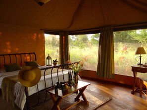 Luxury Tent, 1 Double Bed, Garden View, Garden Area