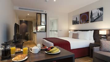 1 habitación y ropa de cama de alta calidad