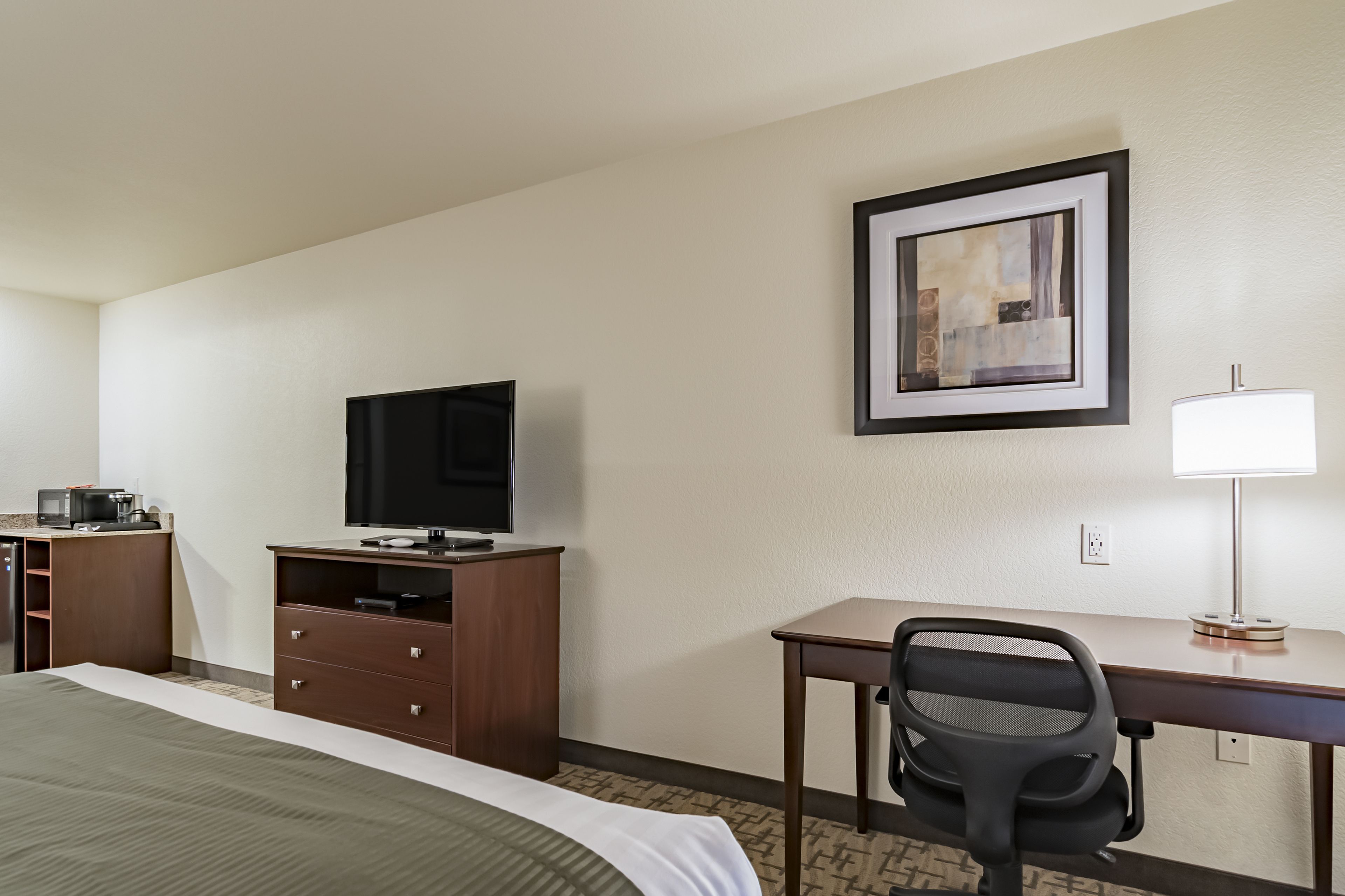 room, 2 queen beds, non smoking | in-room safe, desk, laptop workspace, iron/ironing board