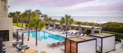Outdoor pool, pool cabanas (surcharge), pool umbrellas