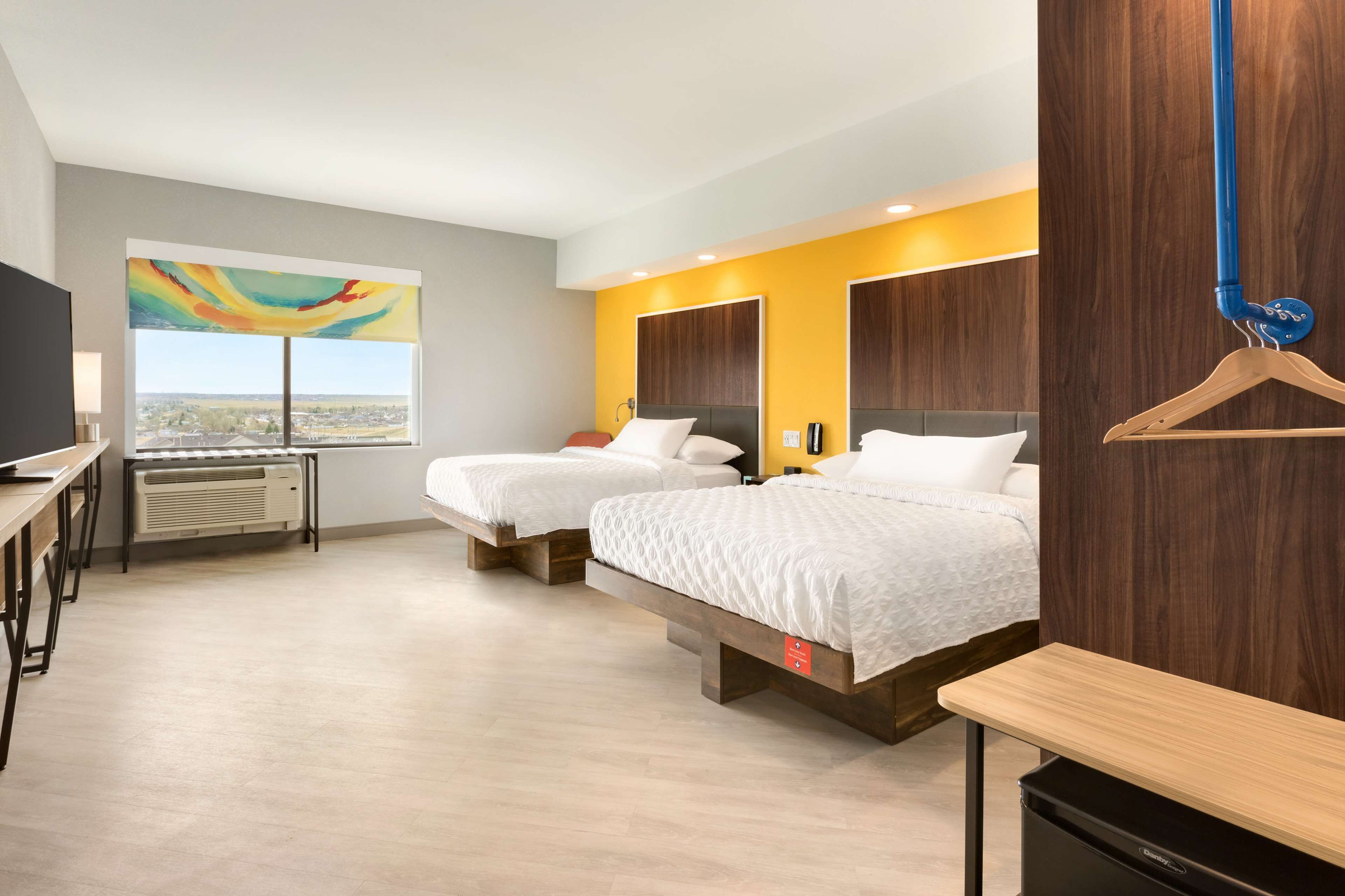 room, 2 queen beds, accessible, bathtub | in-room safe, desk, blackout curtains, free cots/infant beds