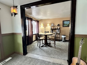 Fridge, microwave, coffee/tea maker